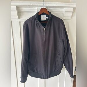 Topman Men's Charcoal Bomber Jacket